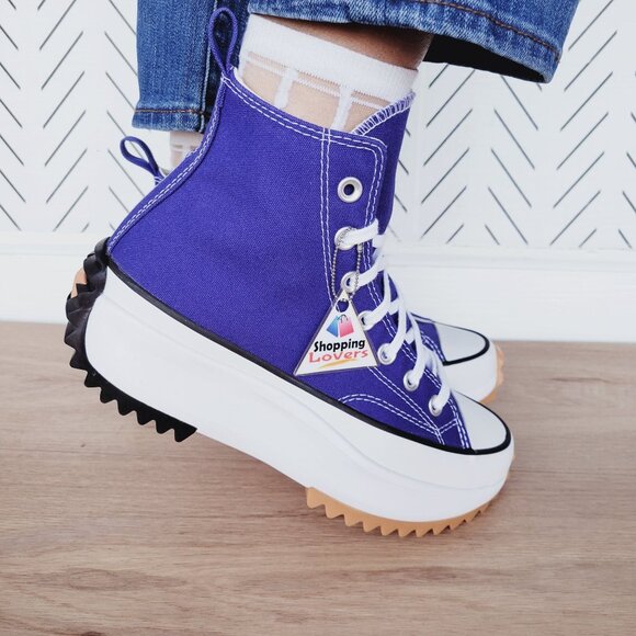 ⭐Converse Run Star Hike Platform Hi Sz 6.5 Women's Shoes Purple Sneakers A09383C - Picture 3 of 12